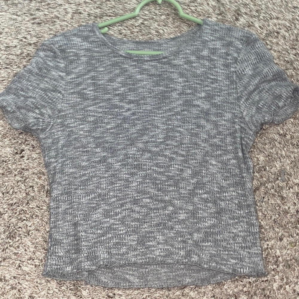 Gray american eagle top